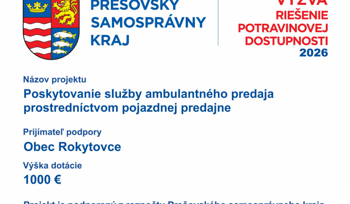 Aktuality / Poskytovanie služby ambulantného predaja prostredníctvom pojazdnej predajne - foto