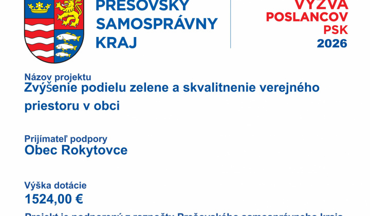 Aktuality / Zvýšenie podielu zelene a skvalitnenie verejného priestoru v obci - foto