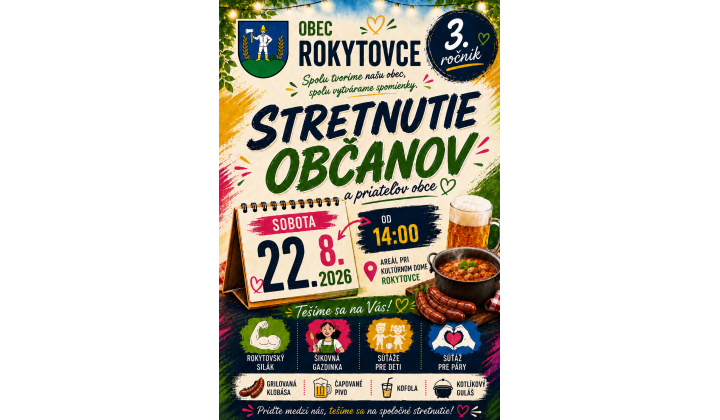 Stretnutie občanov a priateľov obce Rokytovce