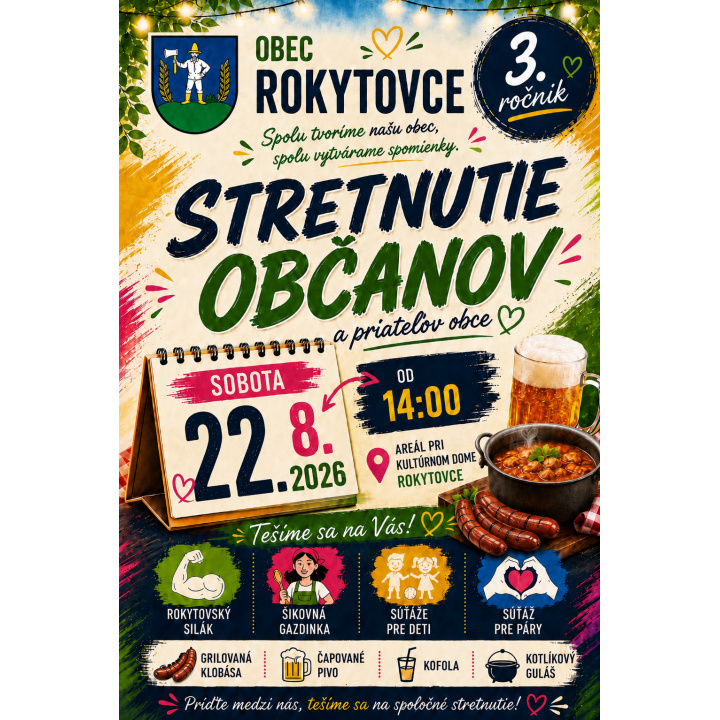 Stretnutie občanov a priateľov obce Rokytovce
