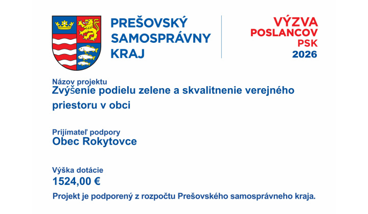 Zvýšenie podielu zelene a skvalitnenie verejného priestoru v obci