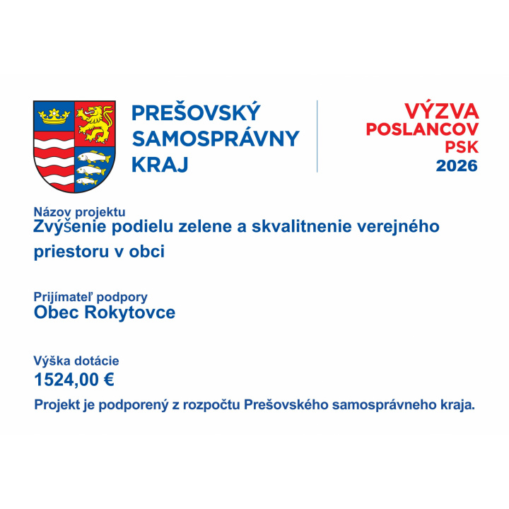 Zvýšenie podielu zelene a skvalitnenie verejného priestoru v obci